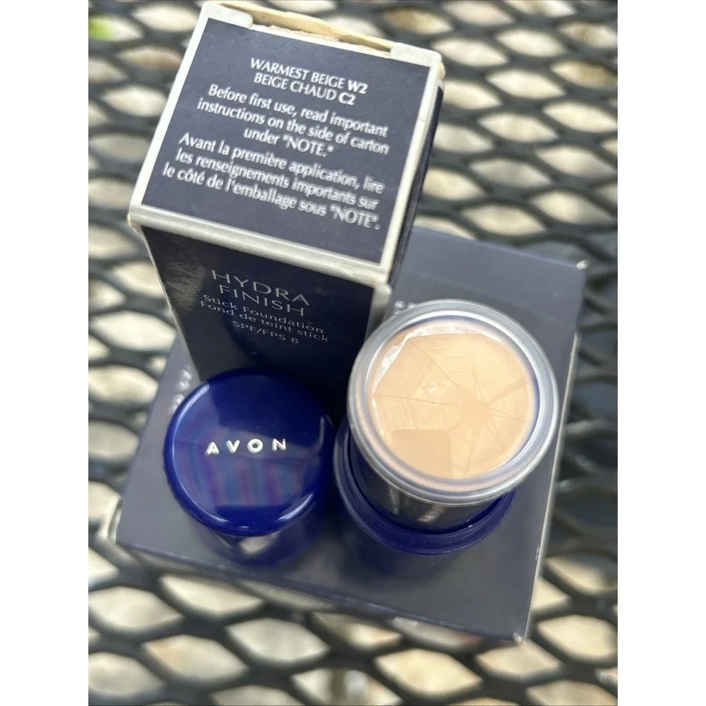 Avon Hydra Finish Stick Foundation SPF 8‎ .52Oz Warmest Beige W2 NIB NOS